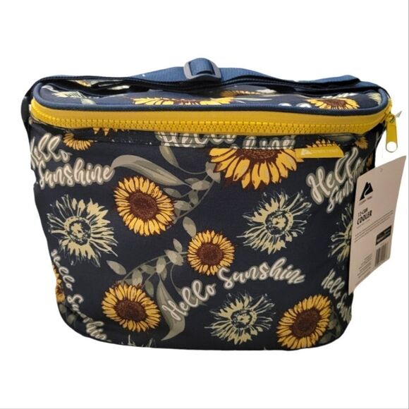 Ozark Trail 12 Can Soft Sided Cooler, Sunflower Print NWT - Picture 1 of 2